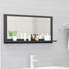 Stella Homewares Bathroom Mirror Grey 80x10.5x37 cm Engineered Wood