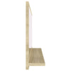 Stella Homewares Bathroom Mirror Sonoma Oak 80x10.5x37 cm Engineered Wood