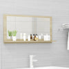 Stella Homewares Bathroom Mirror Sonoma Oak 80x10.5x37 cm Engineered Wood