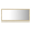 Stella Homewares Bathroom Mirror White and Sonoma Oak 80x10.5x37 cm Engineered Wood