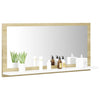 Stella Homewares Bathroom Mirror White and Sonoma Oak 80x10.5x37 cm Engineered Wood