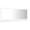 Stella Homewares Bathroom Mirror High Gloss White 90x10.5x37 cm Engineered Wood
