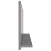 Stella Homewares Bathroom Mirror High Gloss Grey 90x10.5x37 cm Engineered Wood