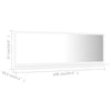 Stella Homewares Bathroom Mirror White 100x10.5x37 cm Engineered Wood