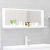 Stella Homewares Bathroom Mirror White 100x10.5x37 cm Engineered Wood