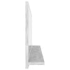 Stella Homewares Bathroom Mirror Concrete Grey 100x10.5x37 cm Engineered Wood