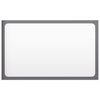 Stella Homewares Bathroom Mirror High Gloss Grey 60x1.5x37 cm Engineered Wood