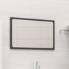 Stella Homewares Bathroom Mirror High Gloss Grey 60x1.5x37 cm Engineered Wood