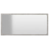 Stella Homewares Bathroom Mirror Concrete Grey 80x1.5x37 cm Engineered Wood
