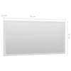 Stella Homewares Bathroom Mirror High Gloss White 80x1.5x37 cm Engineered Wood