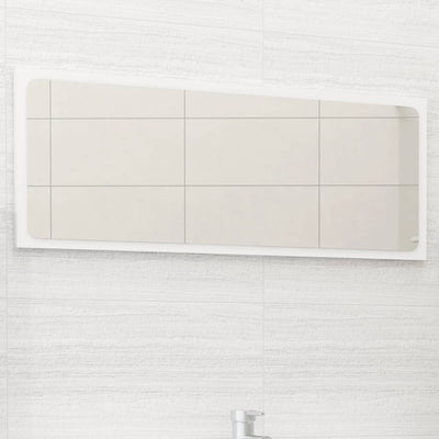 Stella Homewares Bathroom Mirror White 90x1.5x37 cm Engineered Wood