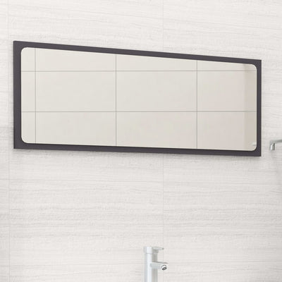 Stella Homewares Bathroom Mirror Grey 90x1.5x37 cm Engineered Wood