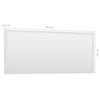 Stella Homewares Bathroom Mirror High Gloss White 90x1.5x37 cm Engineered Wood