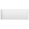 Stella Homewares Bathroom Mirror High Gloss White 100x1.5x37 cm Engineered Wood