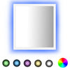 Stella Homewares LED Bathroom Mirror White 40x8.5x37 cm Acrylic