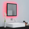 Stella Homewares LED Bathroom Mirror Black 40x8.5x37 cm Acrylic