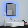 Stella Homewares LED Bathroom Mirror Black 40x8.5x37 cm Acrylic
