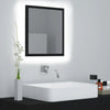 Stella Homewares LED Bathroom Mirror Black 40x8.5x37 cm Acrylic