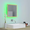 Stella Homewares LED Bathroom Mirror Sonoma Oak 40x8.5x37 cm Acrylic