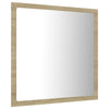 Stella Homewares LED Bathroom Mirror Sonoma Oak 40x8.5x37 cm Acrylic