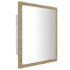 Stella Homewares LED Bathroom Mirror Sonoma Oak 40x8.5x37 cm Acrylic