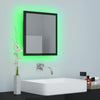 Stella Homewares LED Bathroom Mirror High Gloss Black 40x8.5x37 cm Acrylic