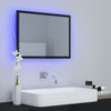Stella Homewares LED Bathroom Mirror High Gloss Black 60x8.5x37 cm Acrylic