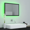 Stella Homewares LED Bathroom Mirror High Gloss Black 60x8.5x37 cm Acrylic