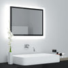 Stella Homewares LED Bathroom Mirror High Gloss Black 60x8.5x37 cm Acrylic