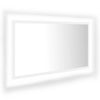 Stella Homewares LED Bathroom Mirror White 80x8.5x37 cm Acrylic