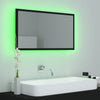 Stella Homewares LED Bathroom Mirror Black 80x8.5x37 cm Acrylic