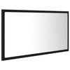 Stella Homewares LED Bathroom Mirror Black 80x8.5x37 cm Acrylic