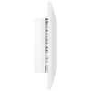Stella Homewares LED Bathroom Mirror High Gloss White 80x8.5x37 cm Acrylic