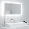 Stella Homewares LED Bathroom Mirror High Gloss White 80x8.5x37 cm Acrylic