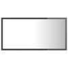 Stella Homewares LED Bathroom Mirror High Gloss Grey 80x8.5x37 cm Acrylic