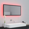 Stella Homewares LED Bathroom Mirror Grey 90x8.5x37 cm Acrylic