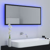 Stella Homewares LED Bathroom Mirror Black 100x8.5x37 cm Acrylic