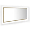 Stella Homewares LED Bathroom Mirror Sonoma Oak 100x8.5x37 cm Acrylic