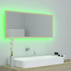 Stella Homewares LED Bathroom Mirror Sonoma Oak 100x8.5x37 cm Acrylic