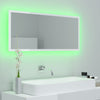 Stella Homewares LED Bathroom Mirror High Gloss White 100x8.5x37 cm Acrylic