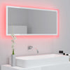 Stella Homewares LED Bathroom Mirror High Gloss White 100x8.5x37 cm Acrylic