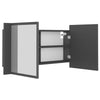 Stella Homewares LED Bathroom Mirror Cabinet Grey 90x12x45 cm Acrylic