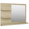 Stella Homewares Bathroom Mirror Sonoma Oak 60x10.5x45 cm Engineered Wood