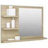 Stella Homewares Bathroom Mirror Sonoma Oak 60x10.5x45 cm Engineered Wood