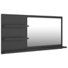 Stella Homewares Bathroom Mirror Grey 90x10.5x45 cm Engineered Wood