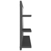Stella Homewares Bathroom Mirror Grey 90x10.5x45 cm Engineered Wood