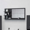 Stella Homewares Bathroom Mirror Grey 90x10.5x45 cm Engineered Wood