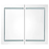 Stella Homewares LED Bathroom Mirror Cabinet 80x12.2x68 cm