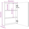 Stella Homewares LED Bathroom Mirror Cabinet 50x13x70 cm