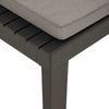 Stella Homewares Garden Lounge Chair with Cushion Plastic Grey
